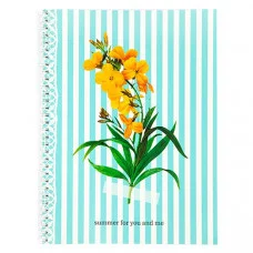 Тетрадь А4 80л клетка/гребень ламин "Flowers" голубой 60г/м2 SVETOCH SVT_800421_02 Россия (643)