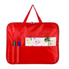 Папка менеджера с карманом  КРАСНАЯ (МП-1838) ткань, 360х270мм МП-1838