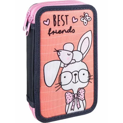Пенал 2-секц, печать на ткани ЗАЙКА И МЫШОНОК (ПН-3813) (190х115)