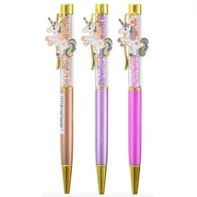 Шариковая ручка с поворотным механизмом; с подвеской-ЕДИНОРОГ; комбинированный корпус-нижняя часть к МС-6298