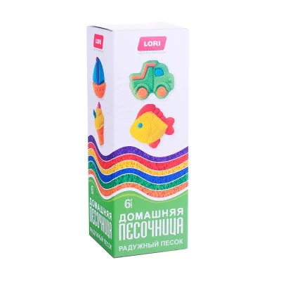 Радужный песок 6 цветов по 80 гр Пт-023