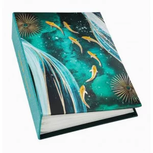 Фотоальбом на 100 фото 10*15 50 л. "Изумрудная лазурь"11.5 x17.5см ФР-1266