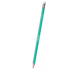 Чернографитный карандаш пластиковый ErichKrause Prime, шестигранный, с ластиком, HB  60696