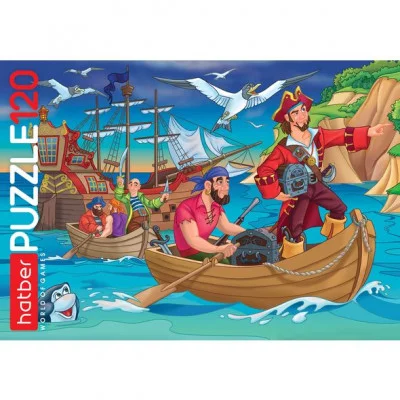 Пазл 120 эл. Пиратские приключения 19254 Hatber 732-794