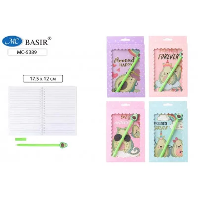 Блокнот детский+гелевая ручка АВОКАДО МС-5389