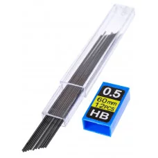 Грифели для механических карандашей (К-8207) d=0,5 mm, HB, 12 шт. ТМ "Profit" К-8207