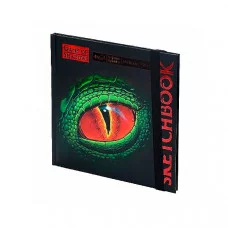 Скетчбук 160х160 Eye of the Dragon (7БЦ, мат лам+выб лак, 40л, 120г, черная бумага) С40-4069