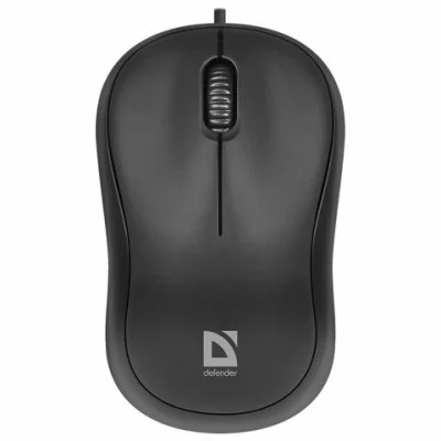 Мышь проводная Defender Patch MS-759, USB, черный, 2btn+Roll 290595
