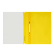 Папка-скоросшиватель пластик. СТАММ А4, 160мкм, желтая с прозр. верхом 355672