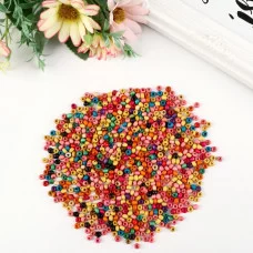 Набор бусин для творчества дерево "Шарики цветные" набор 15 гр 0,4х0,3 см   4460392