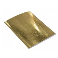 Тетрадь 48л. А5 клетка Alingar "Gold Croco metallic" скрепка 1шт AL12394