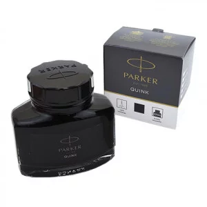 Чернила для перьевых ручек QUINK, флакон 57 мл, цвет чёрный PARKER 00-00030516