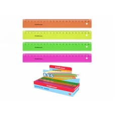 Линейка пластиковая ErichKrause® Neon 1шт 20см, ассорти 52998