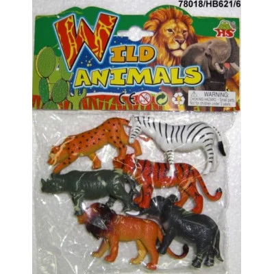Набор диких животных (6 штук) в пакете HB621/6