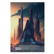 ЗАПИСНАЯ КНИГА А4 160л. ВЫСОТКИ МЕГАПОЛИСА - 1 (160-9596) (перепл. 7БЦ, глянц.ламинация) 160-9596