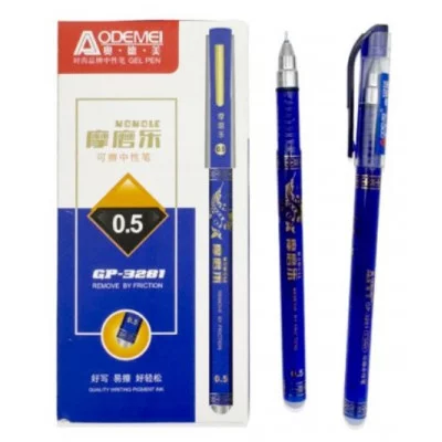 Ручка Шпион "Пиши стирай" DG-255 "Синяя" 0,5мм, игольчатый стержень, круглый корпус, GP-3281 331167