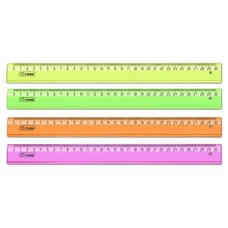 Линейка 30см NEON Cristal ассорти  СТАММ ЛН320 Лин38