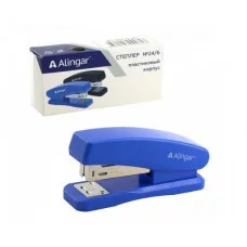 Степлер №24/6 Alingar на 20 л. корпус пластиковый, синий AL6002