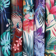 Бумага упаковочная 1шт мелованная 70х100 см ЗОЛОТАЯ СКАЗКА "Tropics", 5 дизайнов, ассорти 70 г/м2, 591593