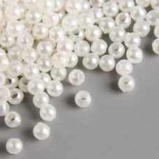 Декор для творчества пластик "Жемчужные шарики" набор 20 гр d=0,3 см   4460471