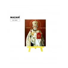 Алмазная мозаика M-10411 с мольбертом СВЯТОЙ НИКОЛАЙ ЧУДОТВОРЕЦ,21х25 см,1дизайн,ОПП упаковка.