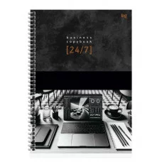 Тетрадь 100л., А4 клетка на гребне BG "Офисный стиль", глянцевая ламинация, твердая обложка 373401