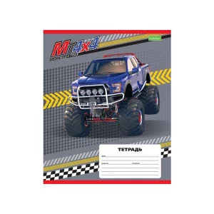 "ECO" Тетрадь 12л А5ф Класс "С" клетка на скобе серия -МонстрТраки- 067964