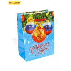 Optima Пакет подарочный с глянц. лам. 26,4x32,7x8 см (L) С Новым годом, Россия!, 128 г ПКП-8873