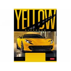 Тетрадь 18л А5ф клетка 65г/кв.м на скобе скругл.углы серия  -YELLOWsupercar-