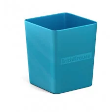Подставка настольная пластиковая ErichKrause® Base, Ice Metallic, голубая 55812