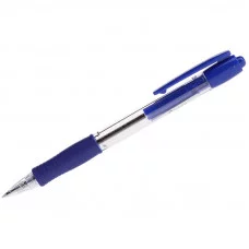 Ручка шариковая автоматическая 1шт Pilot "Super Grip" синяя, 0,7мм, синий грип Pilot 005330