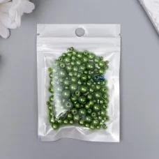 Бусины для творчества пластик "Круглые. Хвойный" d=3-8 мм, набор 10 гр 7459624