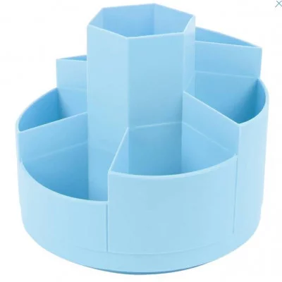 Органайзер настольный пластиковый 7 отделений голубой DV-15253-3