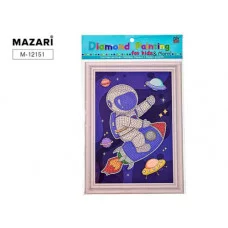 Алмазная мозаика КОСМОНАВТ, 17.5х24 см, частичная M-12151