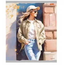 Тетрадь КЛЕТКА 48л. ГОРОДСКОЙ СТИЛЬ - 1 (Т48-4857) (обл. - цвет. мелов. второй блок) Т48-4857