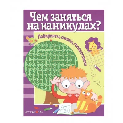 Чем заняться на каникулах? Лабиринты, схемы, головоломки. Вып.1 Стрекоза Чем заняться на каникулах? 978-5-9951-3039-0