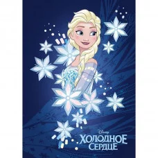 Бизнес-блокнот 64л А6ф клетка/линия тв.переплет тиснение фольгой -Холодное сердце- DISNEY 64ББ6фВ5_20319