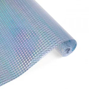 Пленка самоклеящаяся голография серебро 1008 рябь 0,45мх3м 3мкр 3221774