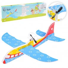 Самолет из пенопласта Крылатый, светодиод/пропеллер, цвет микс в коробке (10702070/201219/0269971, Китай) U035343Y