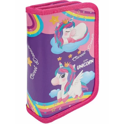 ТМ "Profit" Пенал 2-секц, большой СНЫ ЕДИНОРОЖКОВ (ПН-7728) 190х105, ламинированный картон