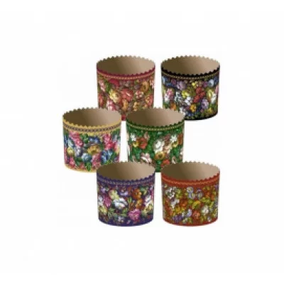 Форма бумажная для кекса, маффинов и кулича "Жостово" 70x60 мм 4705642