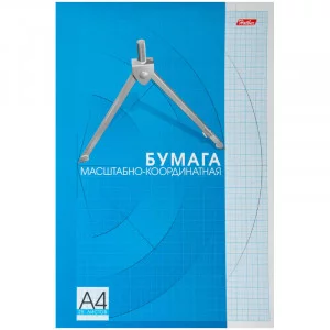 Бумага масштабно-координатная Hatber, А4 25л. на склейке Хатбер 164973