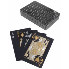 Карты игральные пластиковые чёрные Классический стиль (54 шт.) ИН-4387