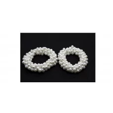 Резинка браслет белый жемчуг (цена за 1 шт) 2000998993851