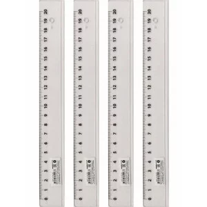 Линейка 20 см. ПРОЗРАЧНАЯ Л-9293