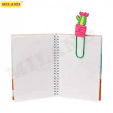 Закладка-скрепка Кактус с цветочками ЗК-5022