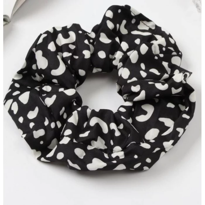 Резинка для волос "Орбита" пятна мини 12см чёрно-белый 10526838