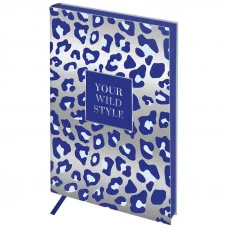 Ежедневник недат. А5, 136л., кожзам, Greenwich Line "Vision. Wild style. Silver blue", тон. блок, цв. срез 300530