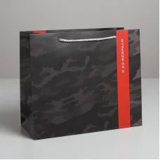 Пакет ламинированный горизонтальный «С 23 февраля», ML 27 × 11,5 см 5187557