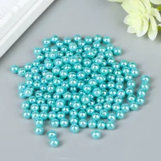 Набор бусин для творчества пластик "Мятно-бирюзовый" набор 200 шт d=0,6 см 4762448